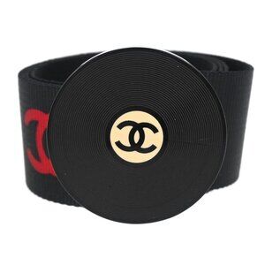 Chanel Record Belt Black 04P #75/30 194184